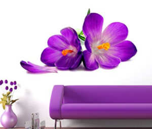Decals Design 'Flowers Beautiful Spring Crocus Lily Fresh' Wall Sticker at rs.119