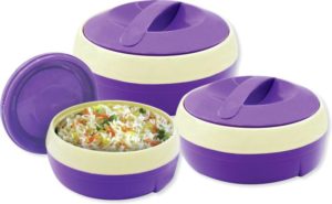 Flipkart- Buy Princeware Solar Pack of 3 Casserole Set