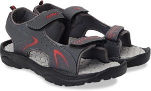 Lotto Men Grey/Red Sports Sandals at only Rs 269