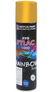 Nippon Paint Ryo Pylac 1000 Spray Paint (300 ml, RS-Gold) at rs.133