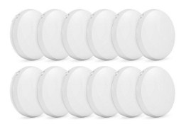 PUFFIN LED Panel Light - 15 Watts- Surface Round (White - Pack of 12) 