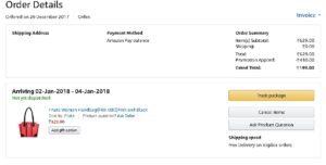 Proof Added Amazon Buy Fristo Handbag at Rs 199 only