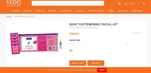 Proof Added VLCC Steal - Buy Skin Tightenening Facial Kit worth Rs 600 for Rs 99 only