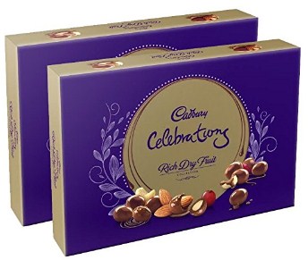 Cadbury Rich Dry Fruit Collection, 120g (Pack of 2)