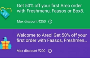 areo app 50 off