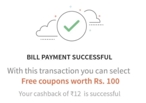 freecharge app deals section buy coupon for Rs 2 and get 12 cashback