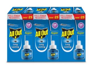 Amazon- Buy All Out Refill (135 ml, Clear, 3-Pieces) at Rs 180