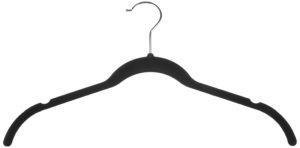 Amazon- Buy AmazonBasics Velvet Shirt/Dress Hangers - Black (Set of 30) at Rs 393