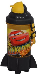 Amazon- Buy Disney Cars Plastic Sipper Bottle, 350ml, Yellow/Grey at Rs 129