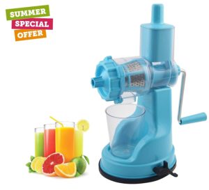 Amazon- Buy Floraware Plastic Fruit and Vegetable Juicer, Blue (Ipl_Blue) at Rs 278