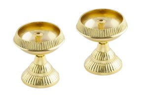 Amazon- Buy Frestol Brass Jyot (12 cm x 12 cm x 10 cm, Gold, Buy 1 Get 1) at Rs 177