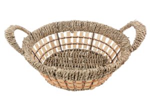 Amazon- Buy Miamour Round Jute Basket, Grey at Rs 186