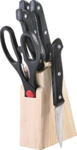 Amazon- Buy Renberg Stainless Steel Knife Set, 6-Pieces, Black at Rs 259