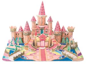 Amazon- Buy Saffire Painting Castle, Academy 3D DIY Paper Jigsaw Puzzle with Water Colour Pen at Rs 236
