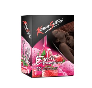 Kamasutra Excite - 12 Count (Strawberry) 