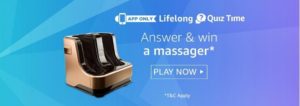 Amazon Lifelong Massager Quiz answers