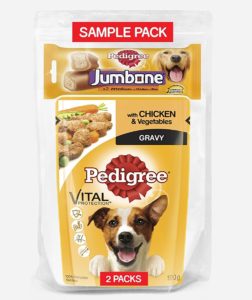 Amazon Loot Buy Pedigree Sample Pack for Dog at Re 1 only