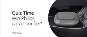 Amazon Philips Car Air Purifier Quiz Answers
