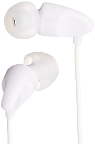 AmazonBasics In-Ear Headphones with Mic (White)