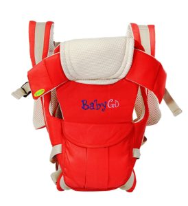 Buy BabyGo Soft 4-in-1 Baby Carrier with Comfortable Head Support and Buckle Straps for Rs.325 only