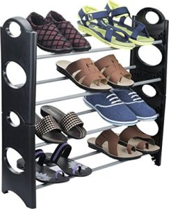 Buy Ebee Easy To Assemble & Light Weight Foldable 4 Shelves Shoe Rack for Rs.395 only