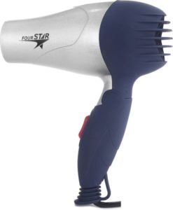Buy Four Star Foldable FST 1290 Hair Dryer (Silver, Blue) for Rs.275 only