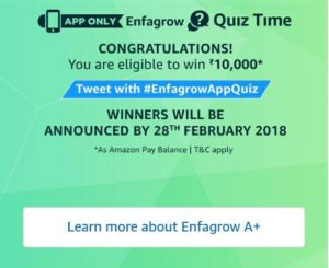 Enfagrow Quiz completed
