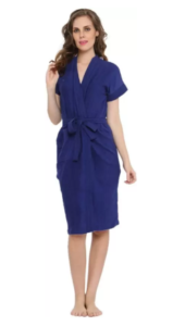 FeelBlue Blue Free Size Bath Robe (Bath Robe, For Men, Blue) at rs.54