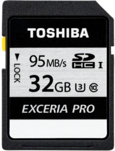 Flipkart- Buy Toshiba Exceria Pro 32 GB SDHC UHS Class 3 95 MB/s Memory Card at Rs 799
