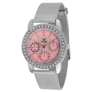 Fogg Analog Pink Dial Women's Watch 4015-PK 