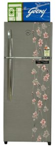 Godrej 261 L 3 Star Frost-Free Double Door Refrigerator (RT EON 261 P 3.4, Silver Meadow)