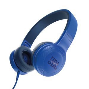 JBL E35 Signature Sound On-Ear Headphones with Mic (Blue)