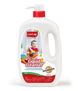 LuvLap Anti-Bacterial Baby Bottles, Accessories and Vegetable Liquid Cleanser (1000ml)