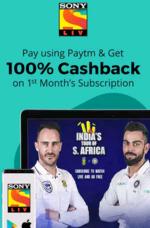 Paytm SoniLIV Offer