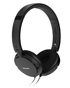 Philips On Ear Headphone with Deep Bass (Black)