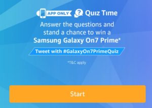 Samsung On7 Prime Quiz Answer