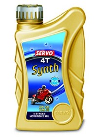 Servo 4T Synth 10W-30 API SM Engine Oil with Synthetic Chemistry for Bikes and Scooters