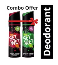 Set Wet Funky Deodorant and Set Wet Spunky Deodorant, 120 ml each Combo
