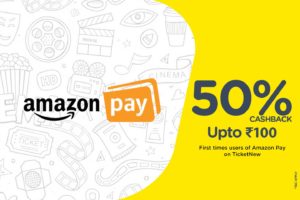 TicketNew - Book your Tickets and Get flat 50% cashback upto Rs 100 via Amazon Pay Balance 