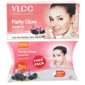 VLCC Gold Facial Kit, 60g with Free Party Glow Facial Kit, 60g for Rs 114