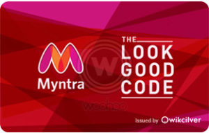 Woohoo- Get flat Rs 100 off on purchase of Myntra E-Gift Card 