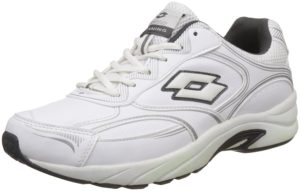 Amazon- Buy Lotto Men's Maiorca Lth White Running Shoes - 8 UK/India (42 EU) at Rs 459