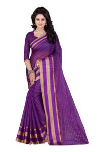 Amazon- Buy PerfectBlue Cotton Saree with Blouse Piece at Rs 199