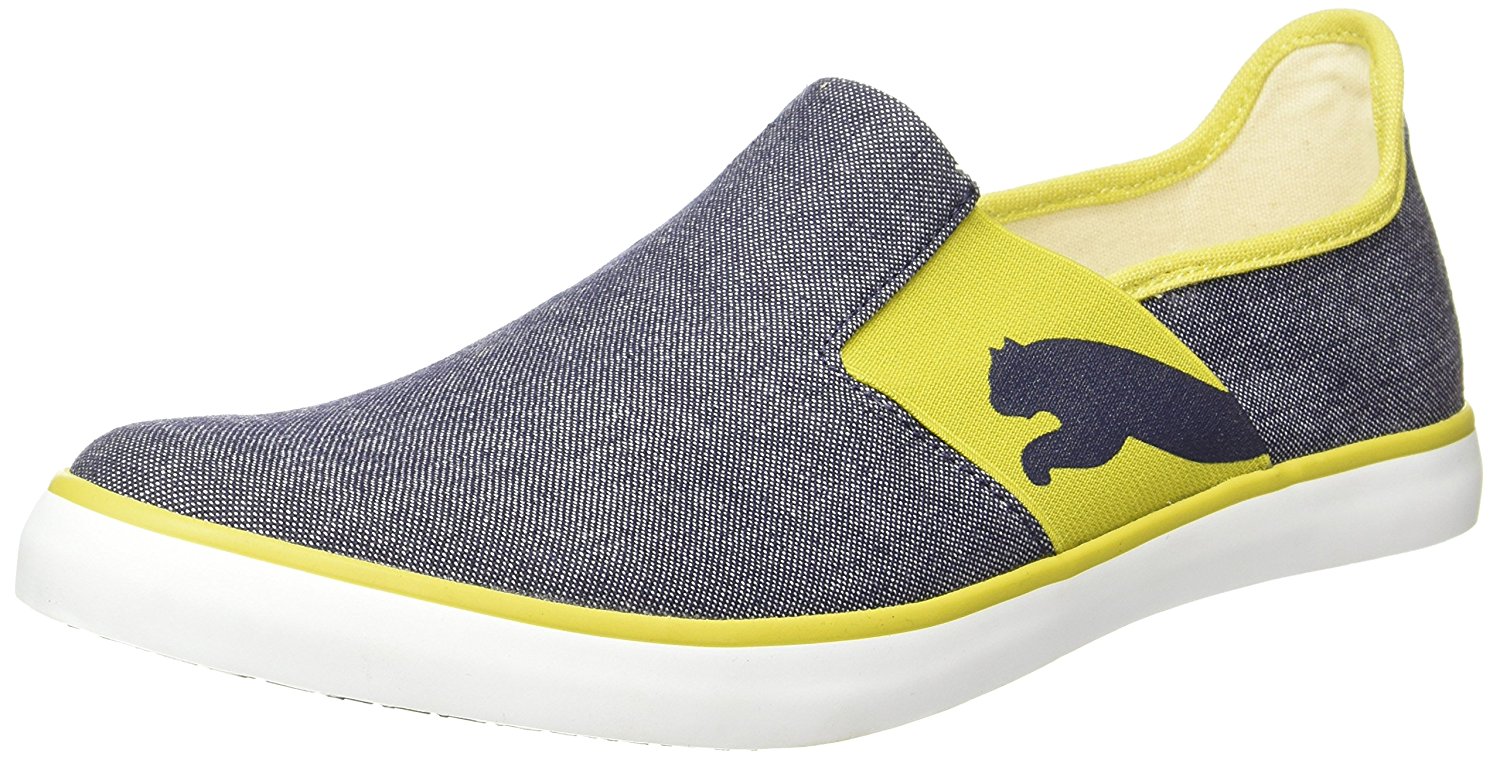 puma lazy slip on blue