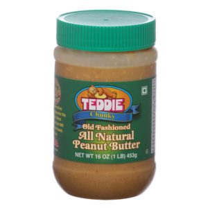 Amazon- Buy Teddie (MADE IN USA) All Natural Peanut Butter Chunky, 450g at Rs 399 (Prime Mem.)