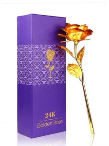 Flipkart- Buy Homesogood 24K Gold Rose With Gift Box Artificial Flower Gift Set at Rs 149