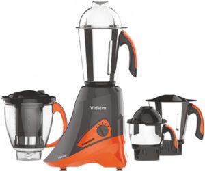 Flipkart- Buy Vidiem Versa Premium 750 Mixer Grinder (Light Black, Orange, 4 Jars) at Rs 3623