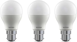 Flipkart - Buy Wipro 9 W Arbitrary B22 LED Bulb  (White, Pack of 3) at Rs 275 only