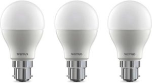 Flipkart - Buy Wipro 9 W Arbitrary B22 LED Bulb  (White, Pack of 3) at Rs 275 only