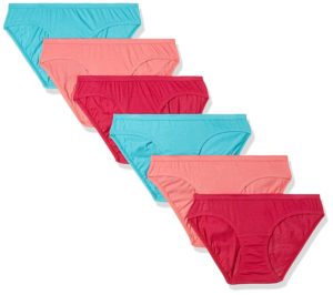 Hanes Women's Plain Cotton Panty (Pack of 6) (Colors may vary)